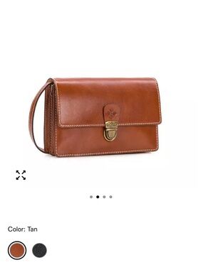Patricia Nash Tan Leather Crossbody Bag